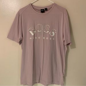 Hugo Boss Mens L light pink Athleisure Tee